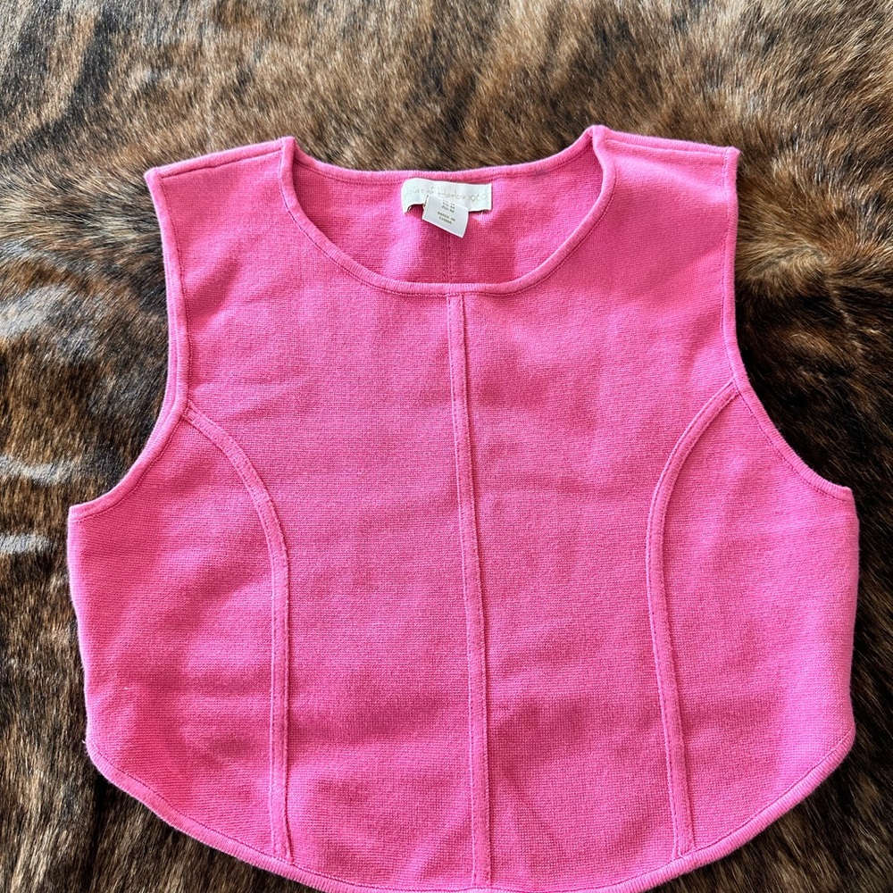 House of Harlow 1960 Fuchsia Crop Top